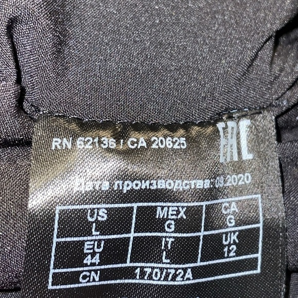 Guess Maleka Mini Croc-Embossed Faux-Leather Skirt. Size Large. Lined. Black - Picture 9 of 16